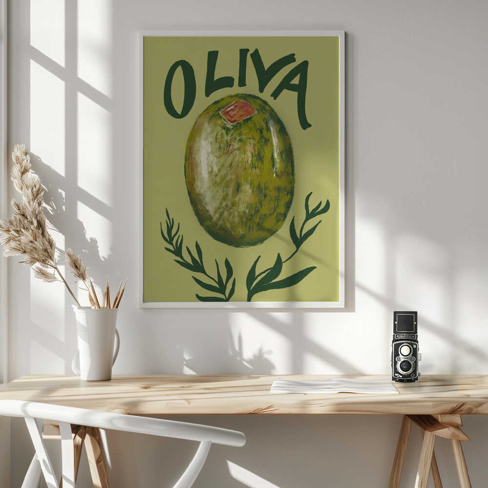 Delicious Stuffed Olive Art Print UK — Abstract Vibrant Wall Art — Kitchen — Wall It All Prints