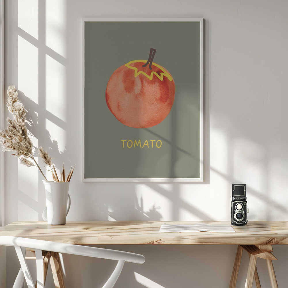 Fresh Watercolor Tomato