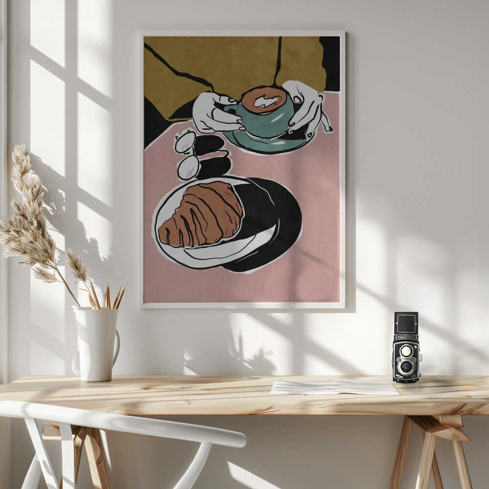 Croissant et café au lait