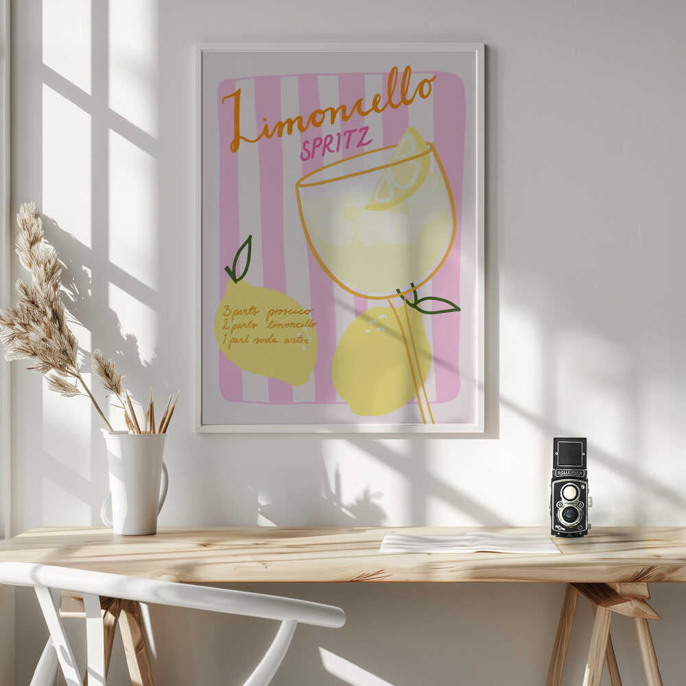 Citrus Cocktail Delight Art Print UK — Abstract Vibrant Wall Art — Kitchen — Wall It All Prints