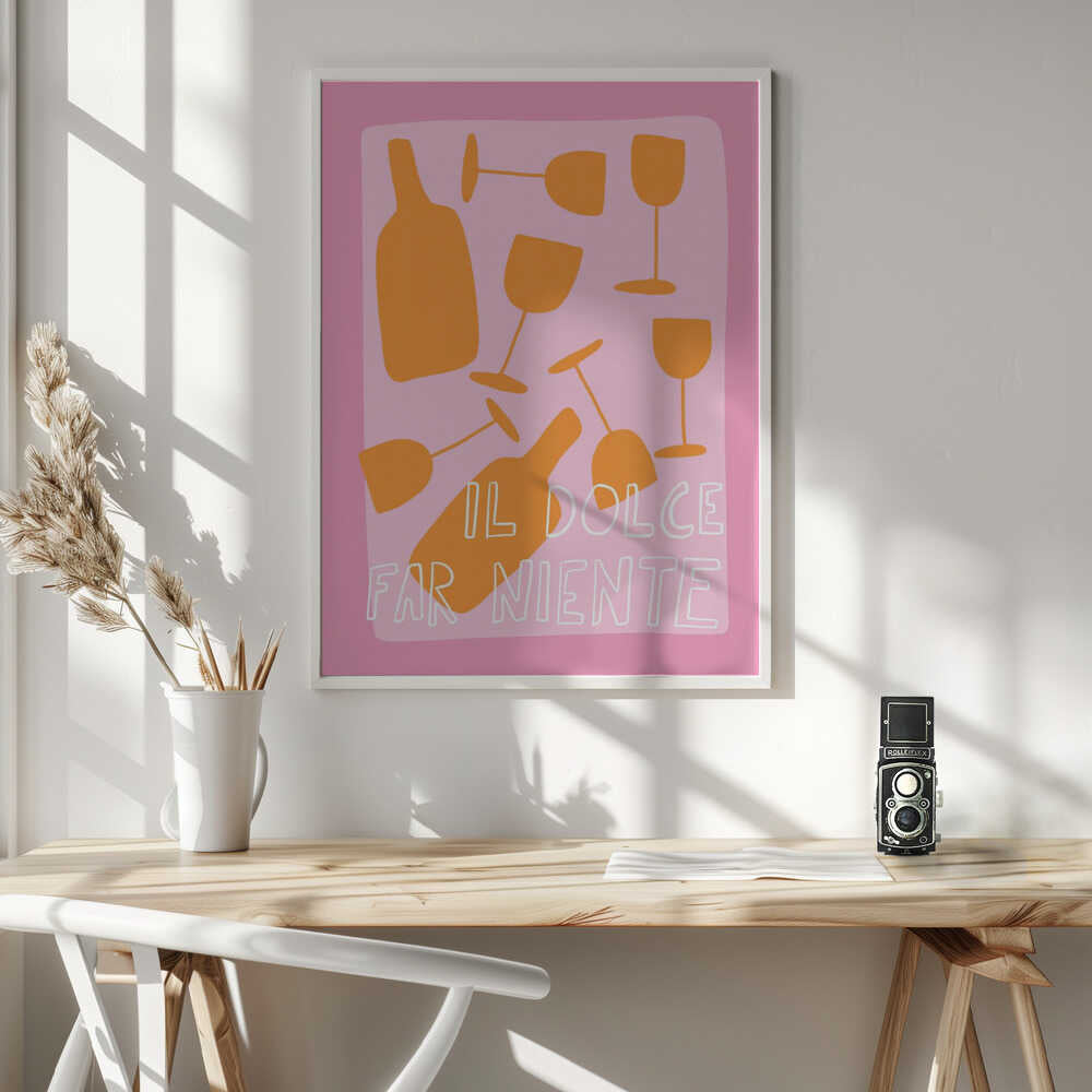 Elegant Leisure Vibes Art Print UK — Abstract Vibrant Wall Art — Kitchen — Wall It All Prints