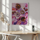 Sweet Tea and Donuts Art Print UK — Food Vibrant Wall Art — Kitchen — Wall It All Prints