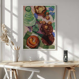 Sweet Picnic Treats Art Print UK — Food Vibrant Wall Art — Kitchen — Wall It All Prints