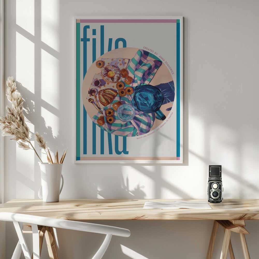 Fika Morning Spread Art Print UK — Food Vibrant Wall Art — Kitchen — Wall It All Prints