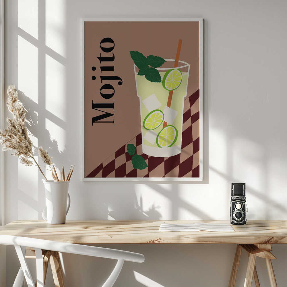 Mojito Lime Mint Art Print UK — Food Fresh Wall Art — Kitchen — Wall It All Prints