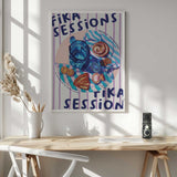 Summer Picnic Fika Art Print UK — Food Vibrant Wall Art — Kitchen — Wall It All Prints