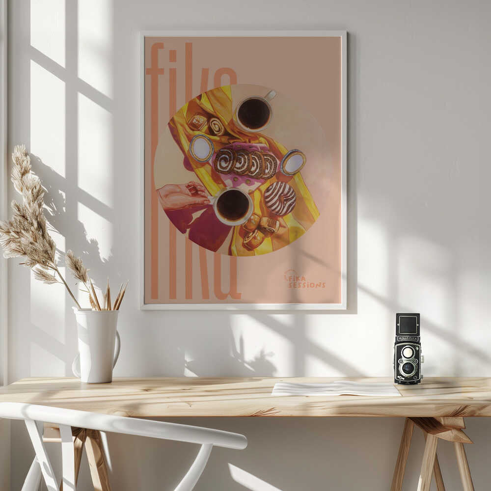 Fika Coffee Break Art Print UK — Food Warm Wall Art — Kitchen — Wall It All Prints