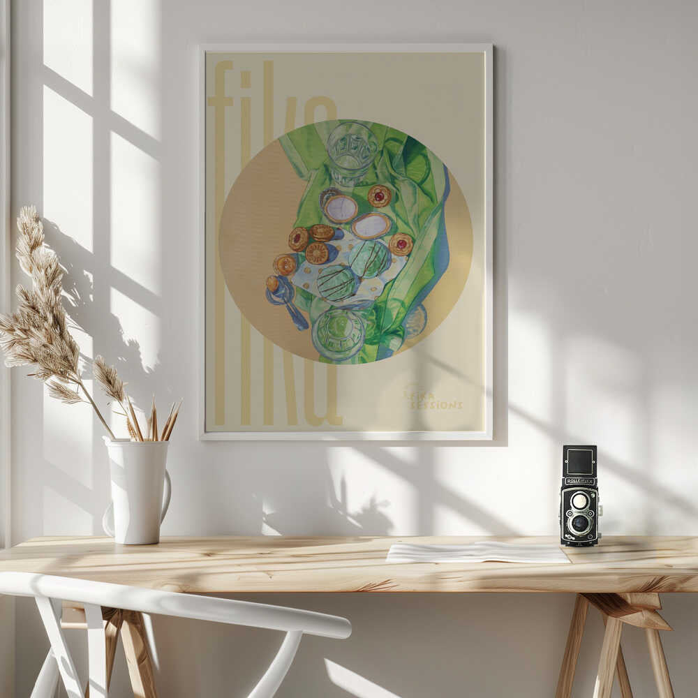 Sweet Green Cookies Art Print UK — Food Vibrant Wall Art — Kitchen — Wall It All Prints