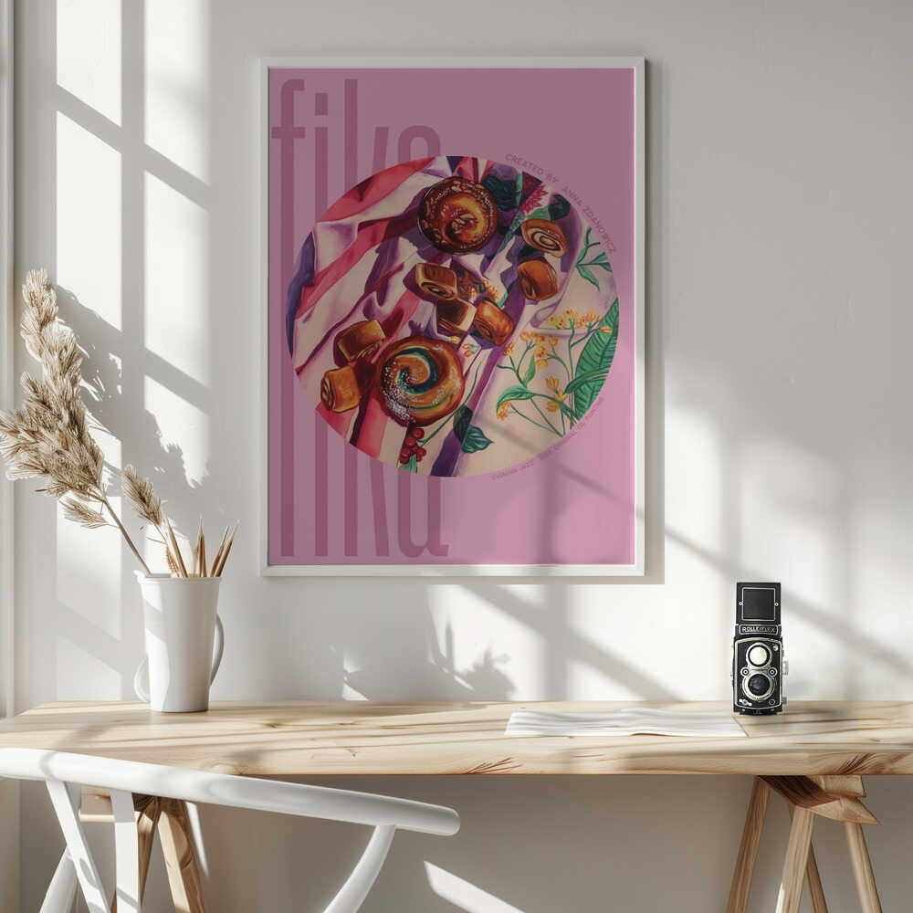 Delicious Morning Pastries Art Print UK — Botanical Vibrant Wall Art — Kitchen — Wall It All Prints