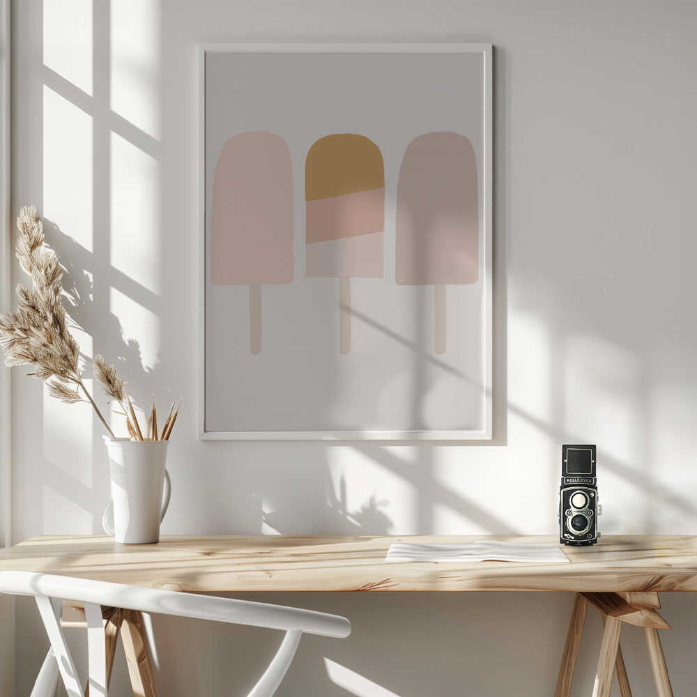Sweet Summer Popsicles Art Print UK — Abstract Vibrant Wall Art — Kitchen — Wall It All Prints