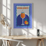 Aperol Spritz Art Print UK — Vintage Vibrant Wall Art — Kitchen — Wall It All Prints