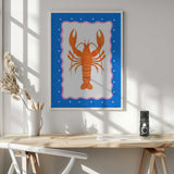 Lobster Art Print UK — Abstract Vibrant Wall Art — Kitchen — Wall It All Prints