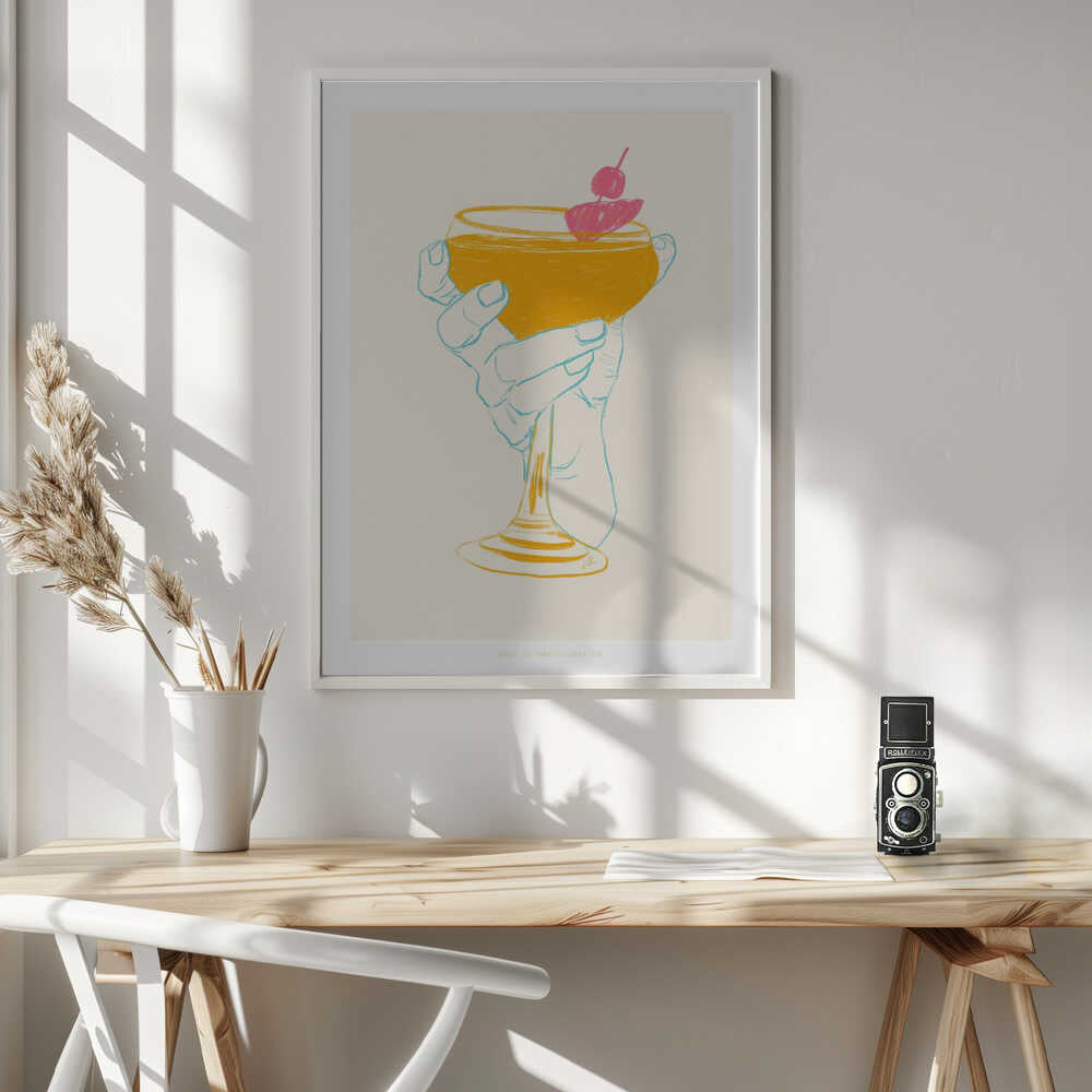 Jlr Cocktail1 Art Print UK — Vintage Vibrant Wall Art — Living Room — Wall It All Prints
