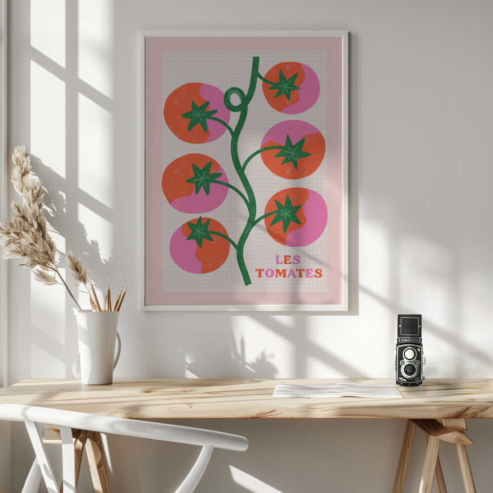 Les Tomates Art Print UK — Botanical Vibrant Wall Art — Kitchen — Wall It All Prints