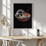 Great Ramen Wave Art Print UK — Japanese Vibrant Wall Art — Kitchen — Wall It All Prints