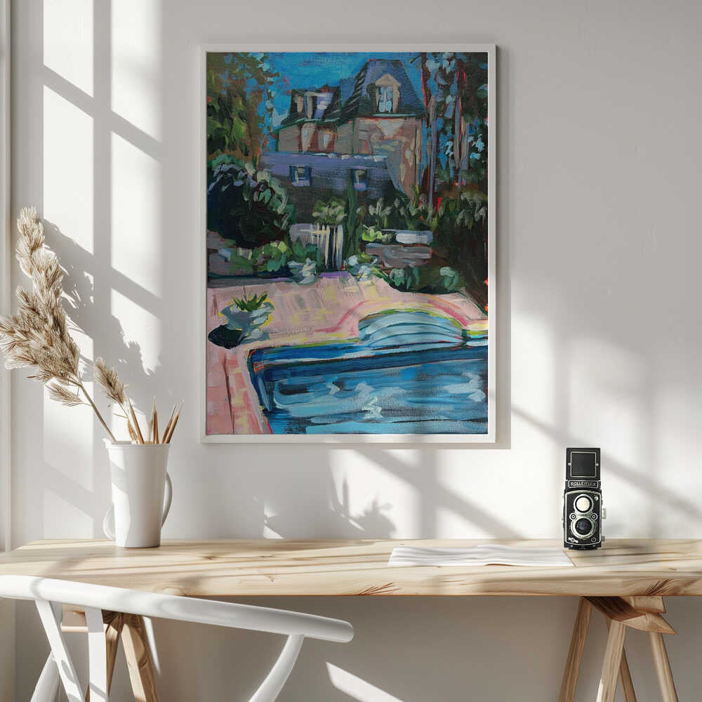 Vibrant Garden House Art Print UK — Botanical Vibrant Wall Art — Living Room — Wall It All Prints