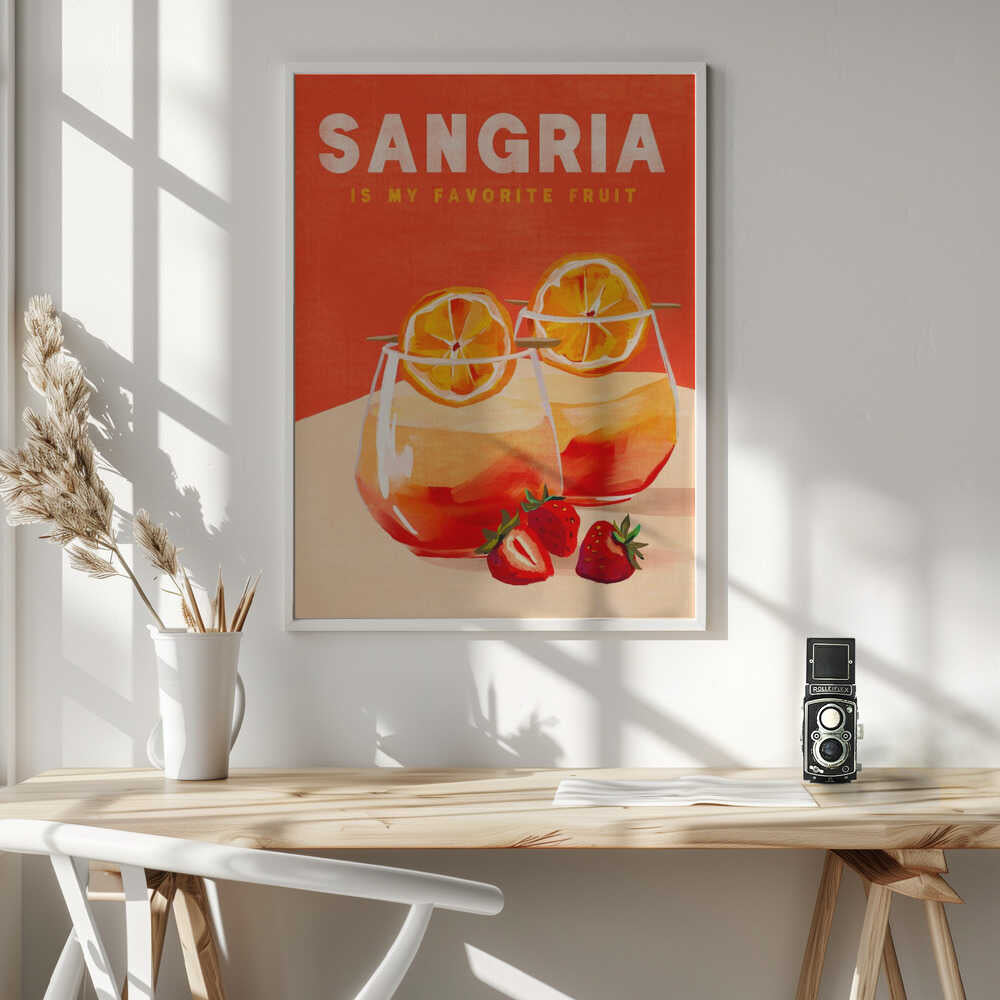 Sangria Art Print UK — Animal Fresh Wall Art — Kitchen — Wall It All Prints