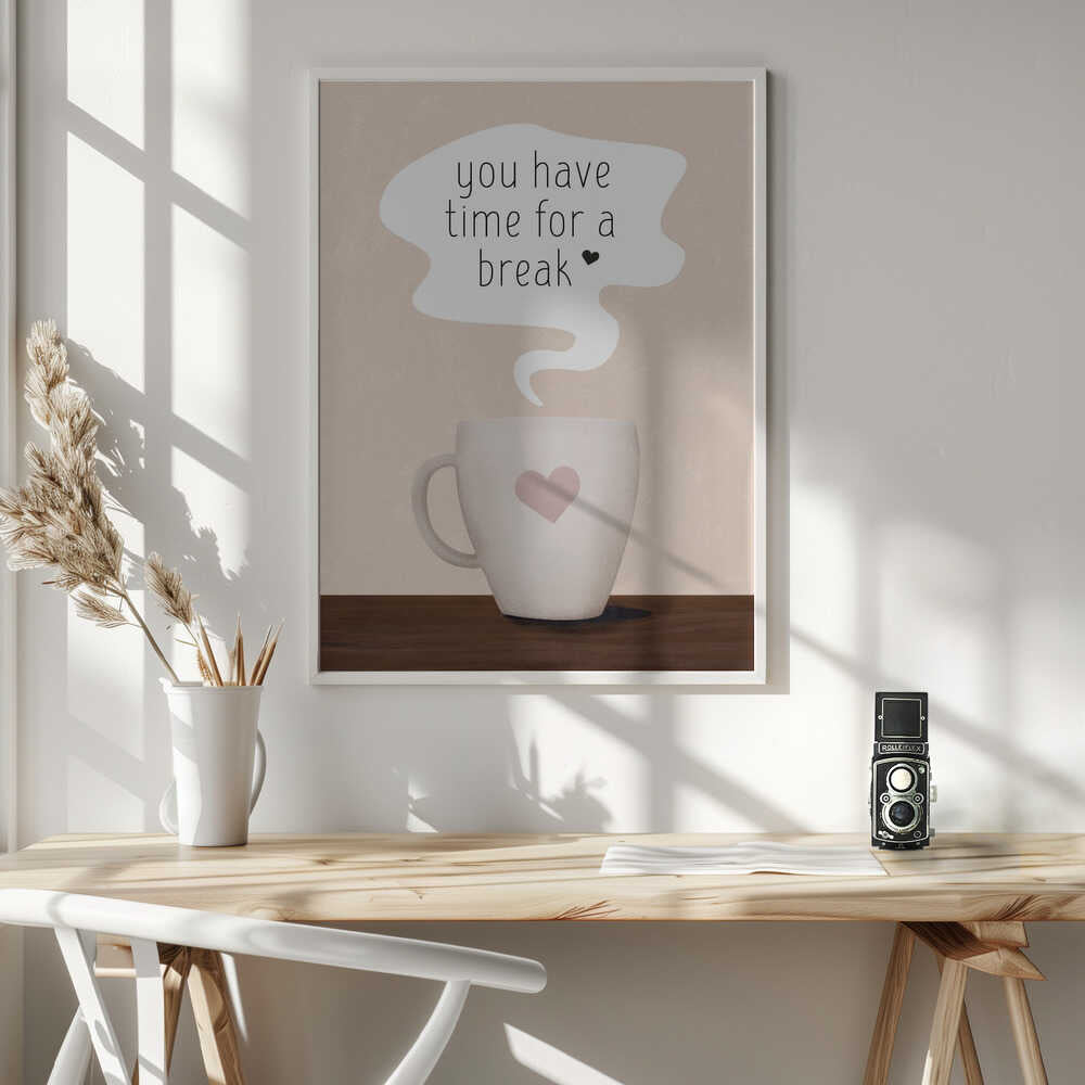 Cozy Break Mug Art Print UK — Food Warm Wall Art — Kitchen — Wall It All Prints