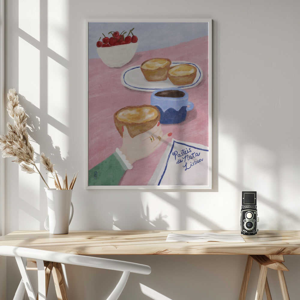 Lisbon Custard Tarts Art Print UK — Food Calm Wall Art — Kitchen — Wall It All Prints