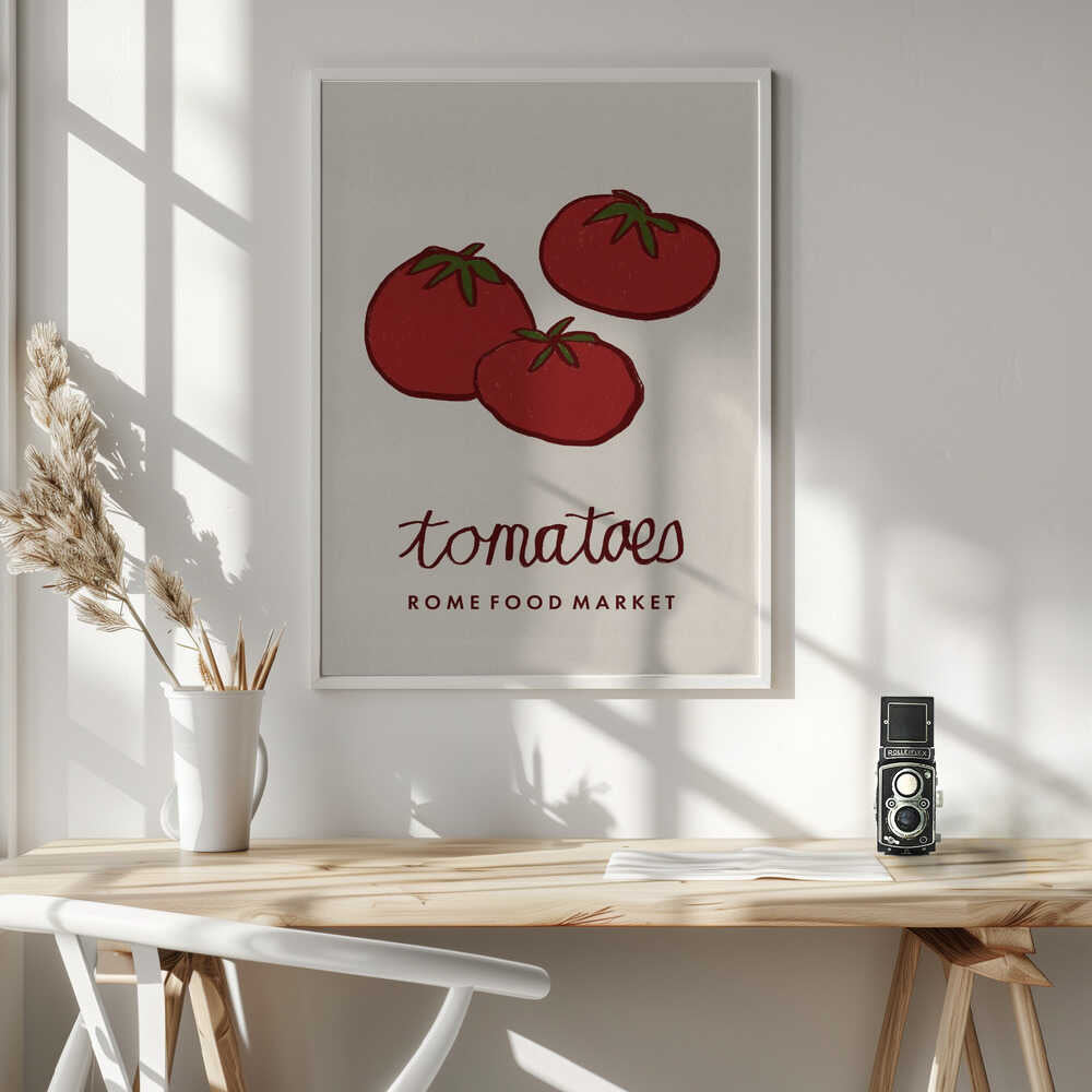 Fresh Market Tomatoes Art Print UK — Botanical Fresh Wall Art — Kitchen — Wall It All Prints
