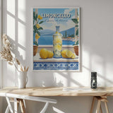Limoncello Lake View Art Print UK — Botanical Vibrant Wall Art — Kitchen — Wall It All Prints