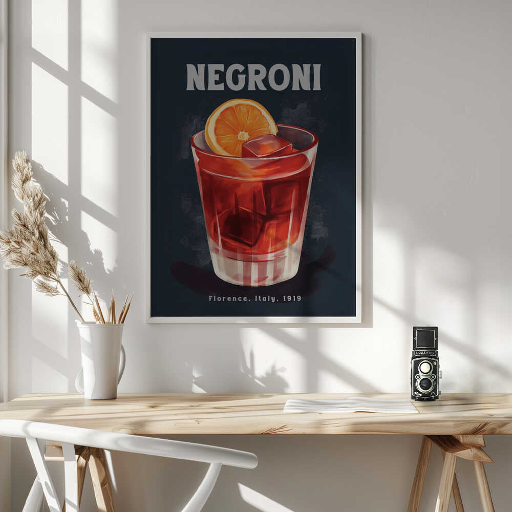 Classic Florence Negroni Art Print UK — Vintage Vibrant Wall Art — Living Room — Wall It All Prints