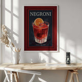 Vintage Florence Negroni Art Print UK — Dark Moody Dark Wall Art — Living Room — Wall It All Prints