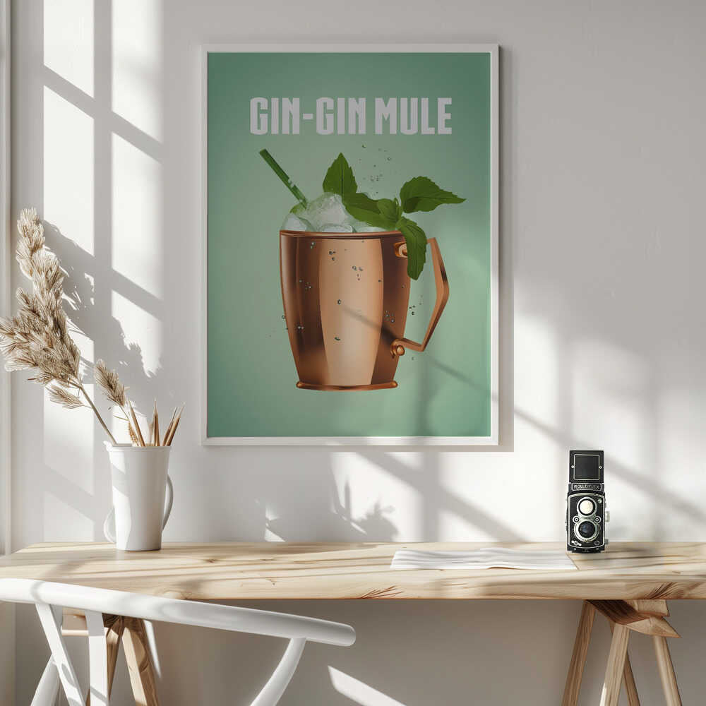 Refreshing Gin Mule Art Print UK — Japanese Fresh Wall Art — Living Room — Wall It All Prints