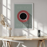 Motivational Coffee Cup Art Print UK — Abstract Dark Wall Art — Kitchen — Wall It All Prints
