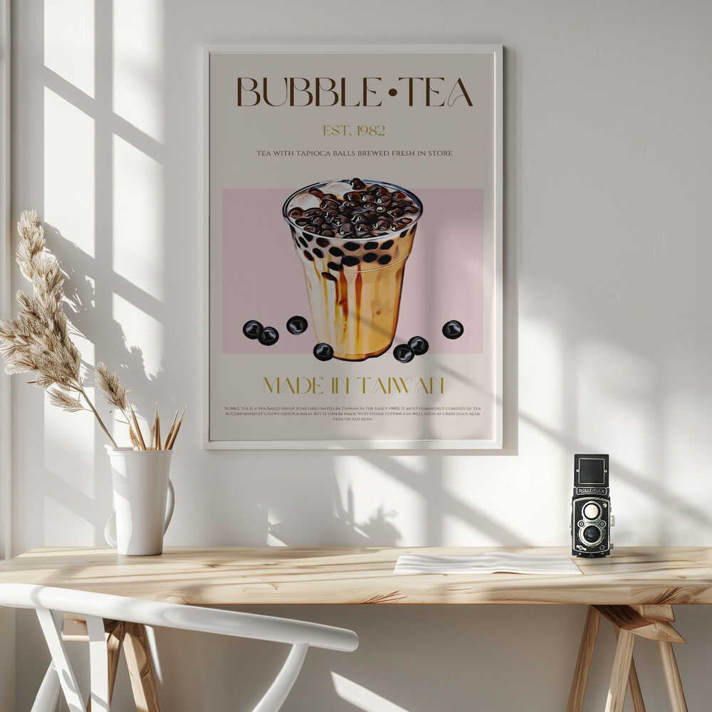 Taiwan Bubble Tea Art Print UK — Japanese Fresh Wall Art — Kitchen — Wall It All Prints