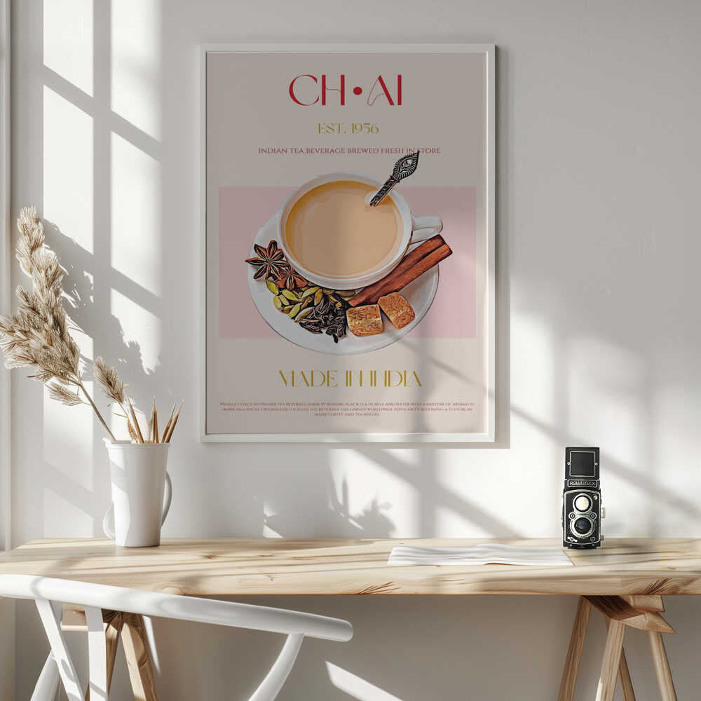Warm Masala Chai Art Print UK — Celestial Warm Wall Art — Living Room — Wall It All Prints