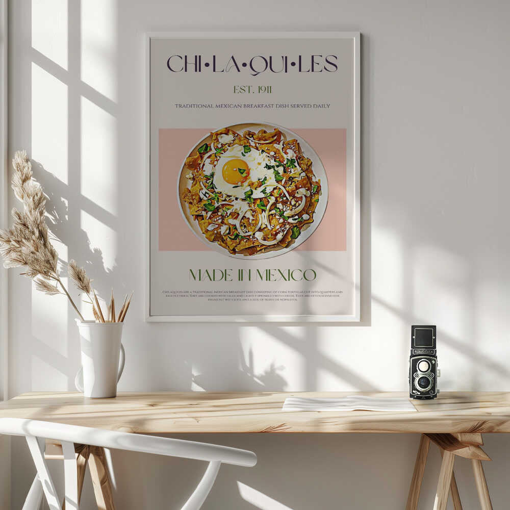 Traditional Chilaquiles Breakfast Art Print UK — Vintage Fresh Wall Art — Kitchen — Wall It All Prints