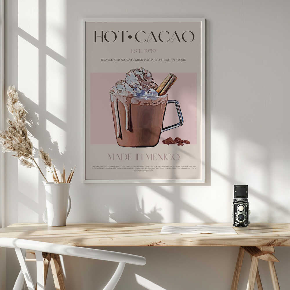 Sweet Hot Cacao Art Print UK — Food Warm Wall Art — Kitchen — Wall It All Prints