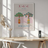 Home Grown Juices Art Print UK — Botanical Fresh Wall Art — Kitchen — Wall It All Prints