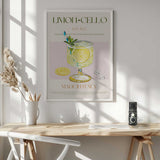 Limoncello Summer Drink Art Print UK — Food Vibrant Wall Art — Kitchen — Wall It All Prints