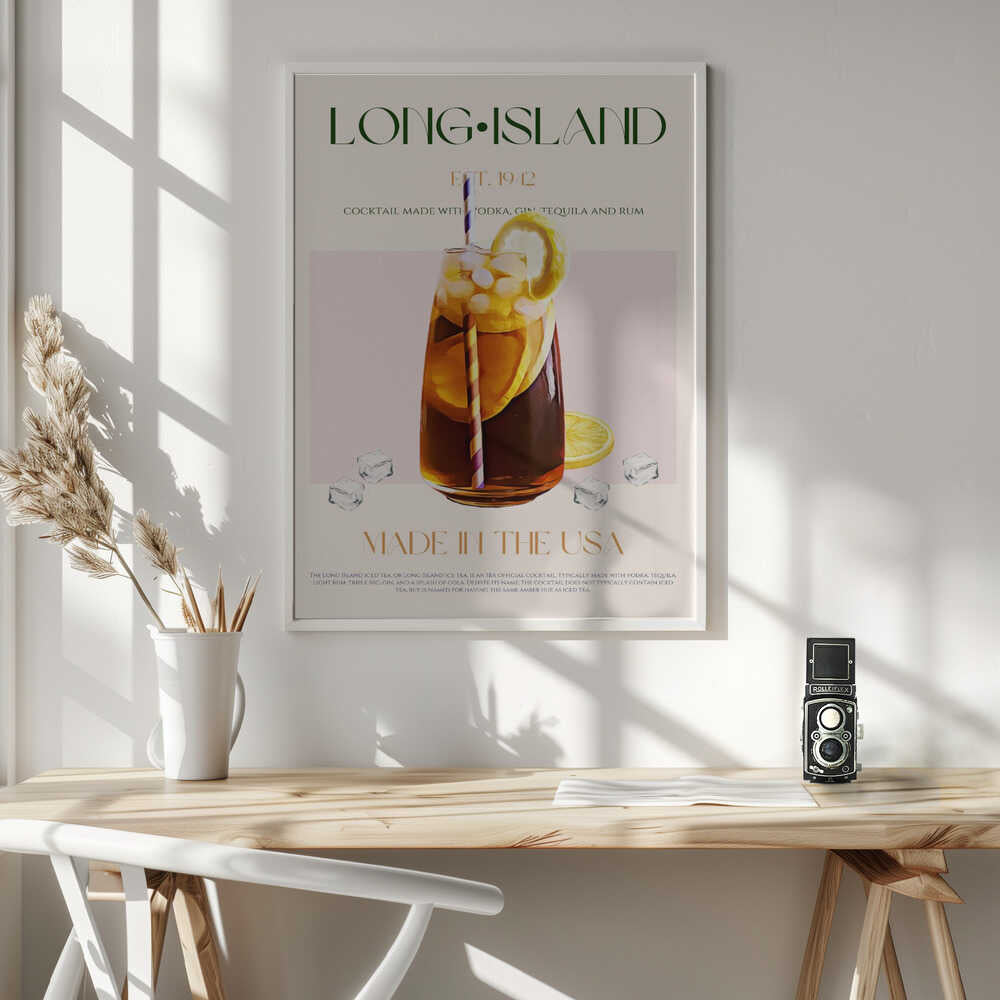 Long Island Iced Tea Art Print UK — Vintage Fresh Wall Art — Kitchen — Wall It All Prints