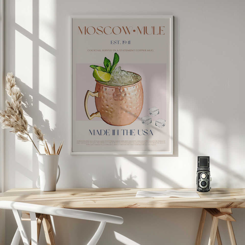Moscow Mule Copper Mug Art Print UK — Japanese Fresh Wall Art — Living Room — Wall It All Prints