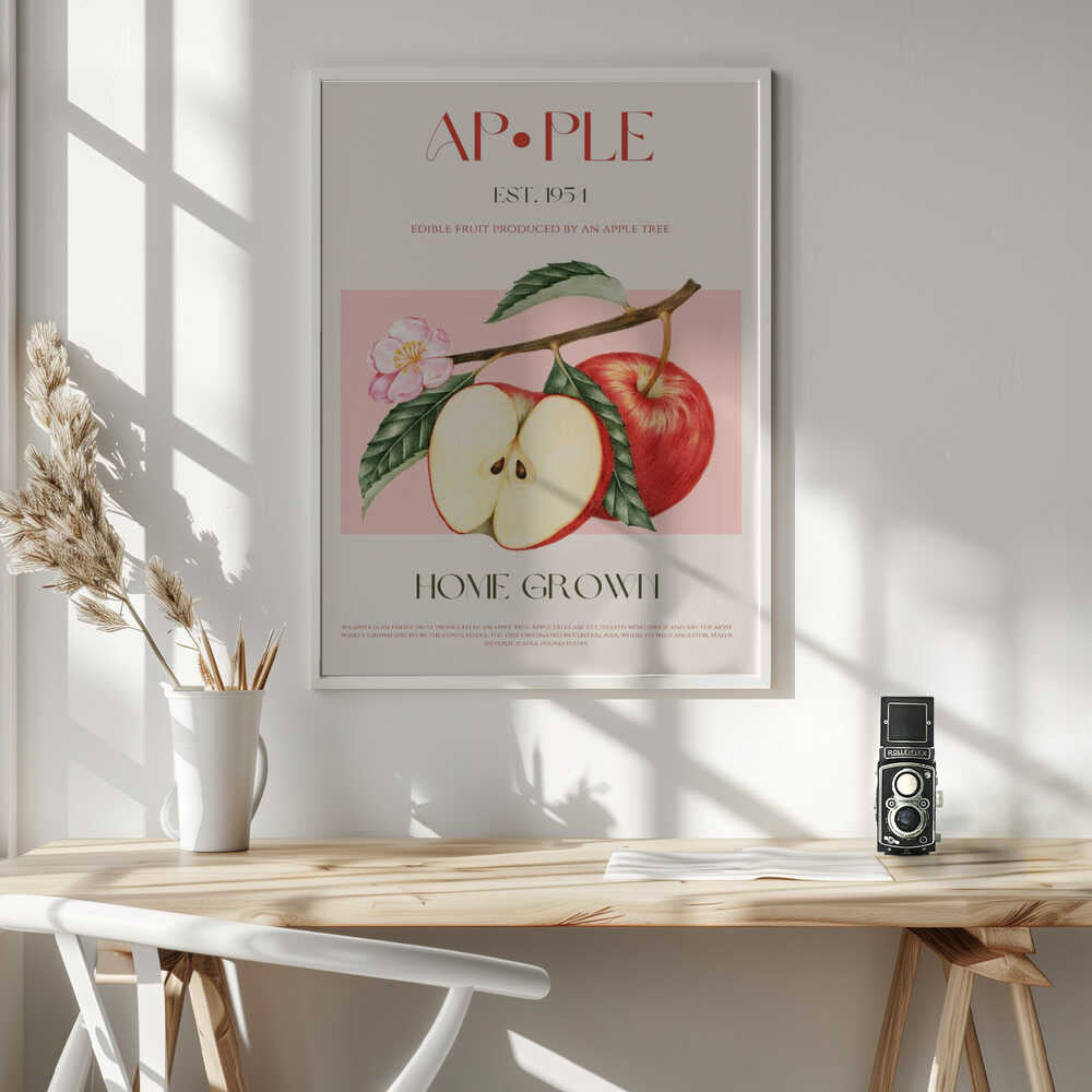 Botanical Apple Study Art Print UK — Botanical Fresh Wall Art — Kitchen — Wall It All Prints