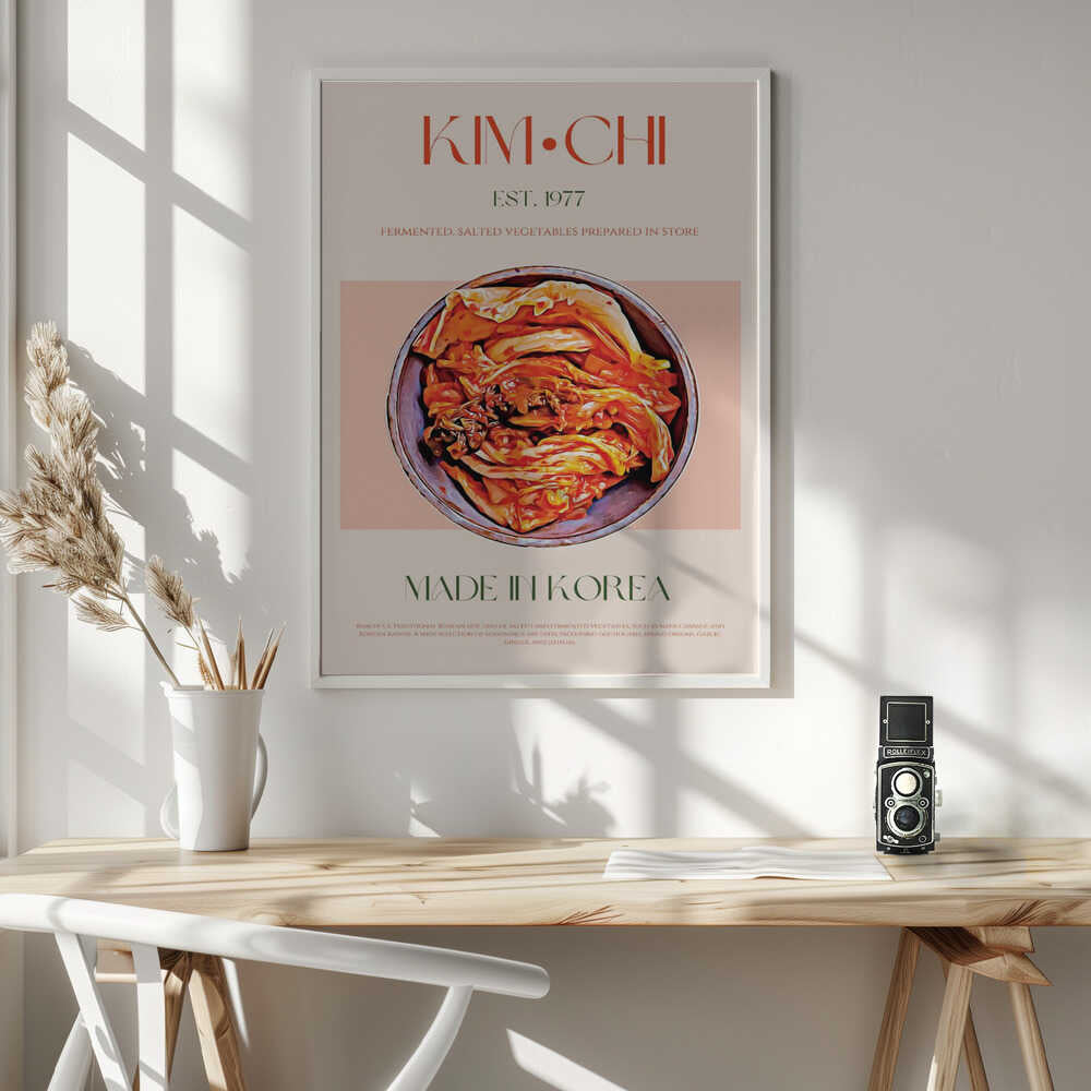 Authentic Korean Kimchi Art Print UK — Japanese Vibrant Wall Art — Kitchen — Wall It All Prints