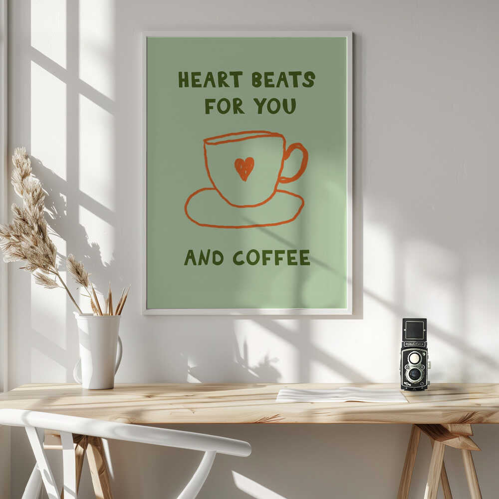 Coffee Love Ritual Art Print UK — Abstract Minimal Wall Art — Kitchen — Wall It All Prints