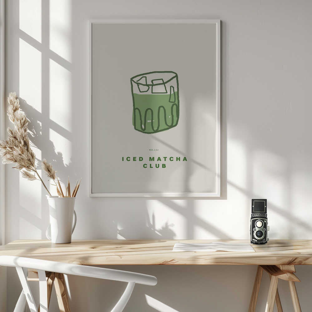 Chilled Green Elixir Art Print UK — Japanese Minimal Wall Art — Office — Wall It All Prints