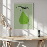 Minimalist Green Pear