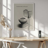 Best Seat In House Art Print UK — Abstract Minimal Wall Art — Bathroom — Wall It All Prints