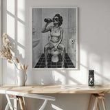 Bathroom Bottle Style Art Print UK — Dark Moody Dark Wall Art — Bathroom — Wall It All Prints