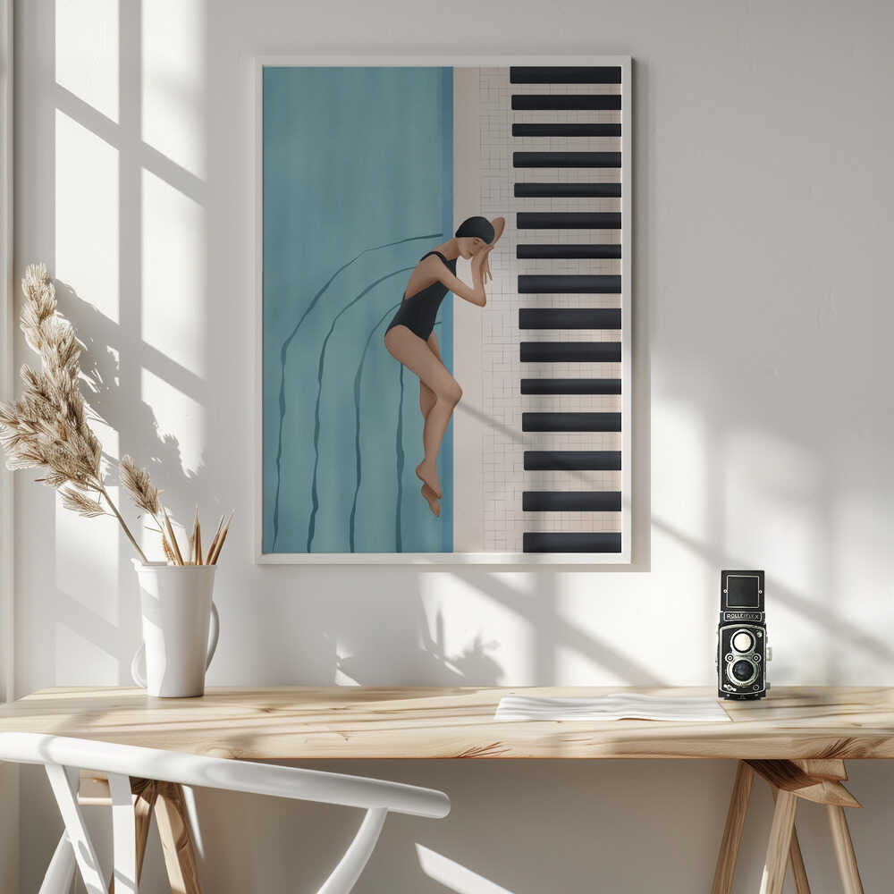 Swimmer's Piano Dream