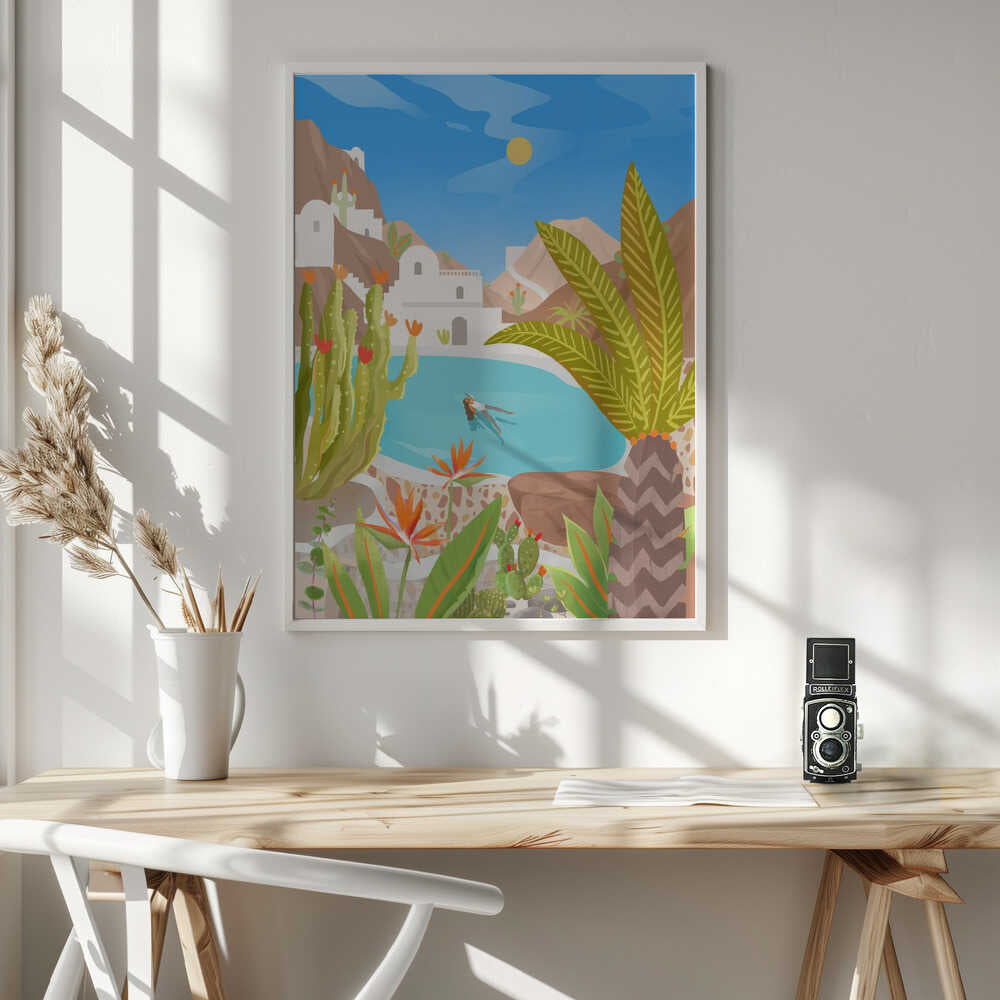 La Isla Bonita Art Print UK — Botanical Calm Wall Art — Living Room — Wall It All Prints