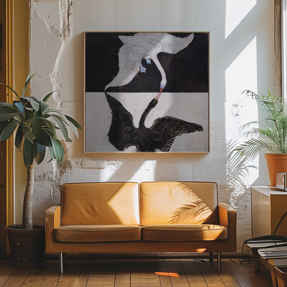 Hilma Af Klint   the Swan Art Print UK — Japanese Dark Wall Art — Living Room — Wall It All Prints