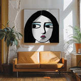 Modern Woman Portrait Art Print UK — Abstract Vibrant Wall Art — Office — Wall It All Prints