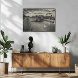 Classic Cuba Taxi Art Print UK — Landscape Dark Wall Art — Living Room — Wall It All Prints