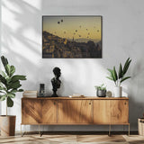 Hot Air Balloons Cappadocia Sunrise Art Print UK — Landscape Calm Wall Art — Living Room — Wall It All Prints